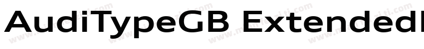 AudiTypeGB ExtendedBold字体转换
